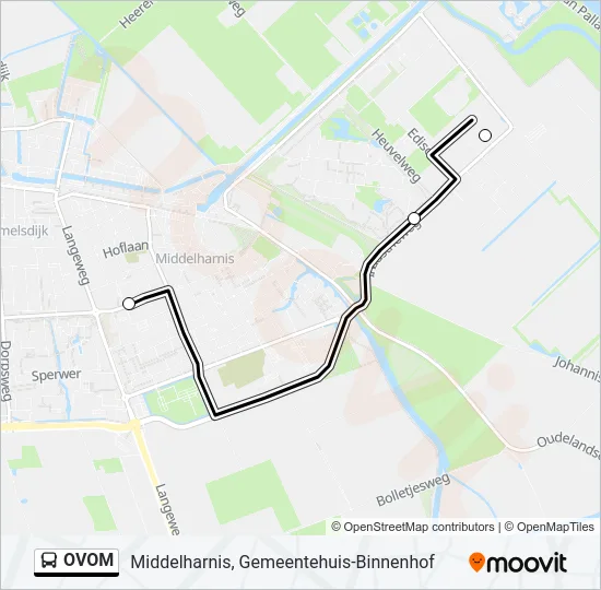 Bus OVOM lijnkaart