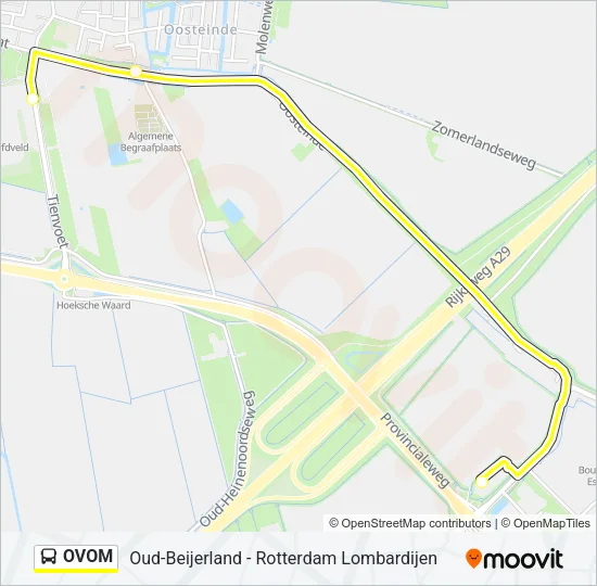 Bus OVOM lijnkaart