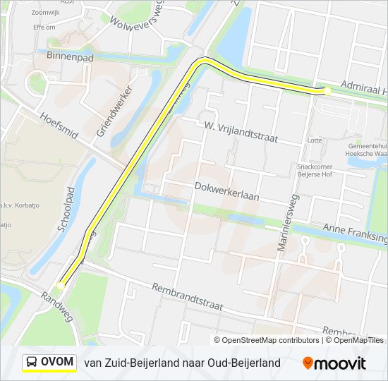 OVOM Bus Line Map