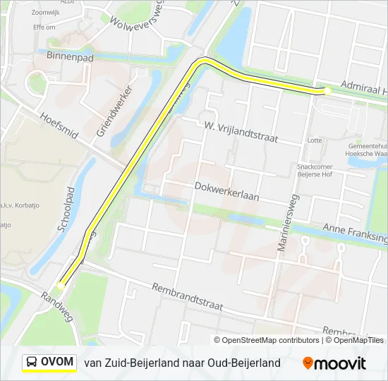 OVOM Bus Line Map