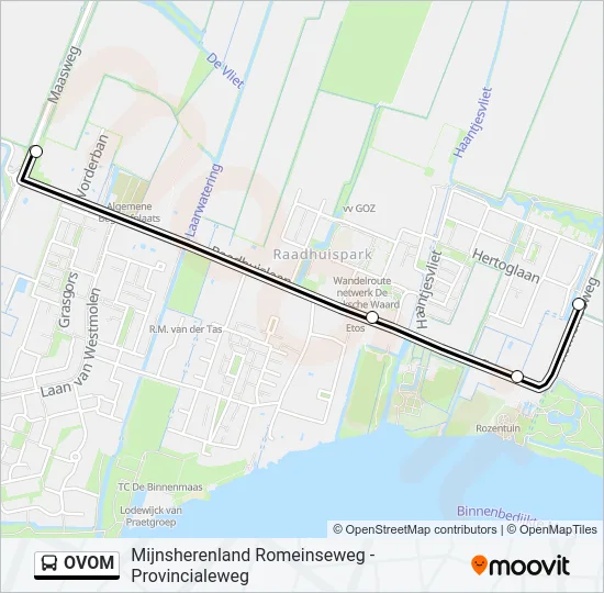 OVOM Bus Line Map