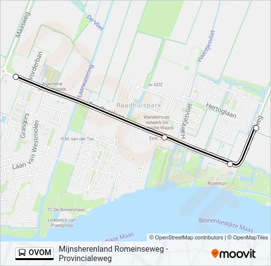 OVOM Bus Line Map
