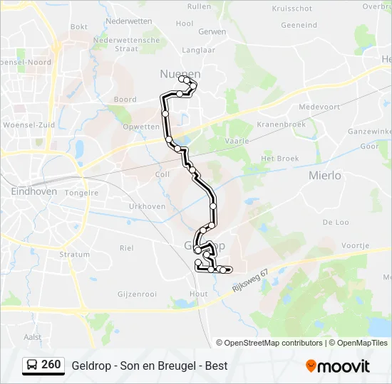 260 Bus Line Map
