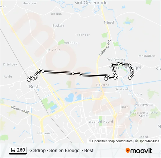 260 Bus Line Map