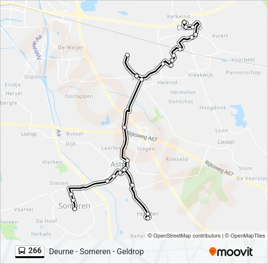 266 Bus Line Map