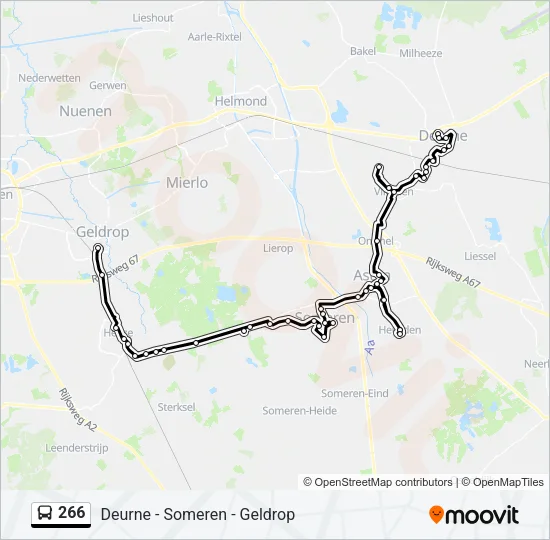 266 Bus Line Map