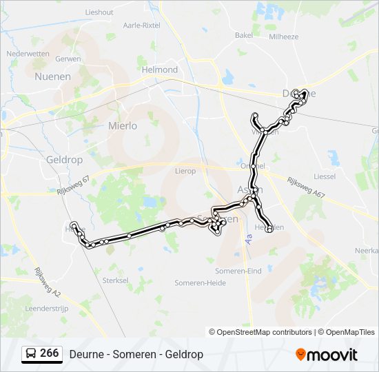 266 Bus Line Map