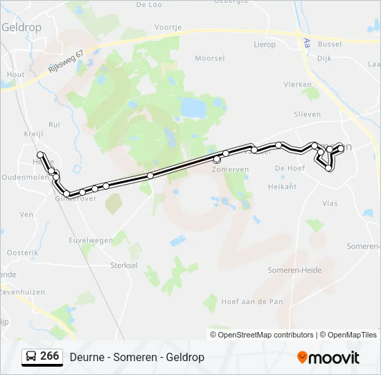 266 Bus Line Map