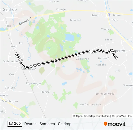 Buslinie 266 Karte