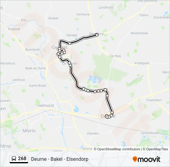 268 Bus Line Map