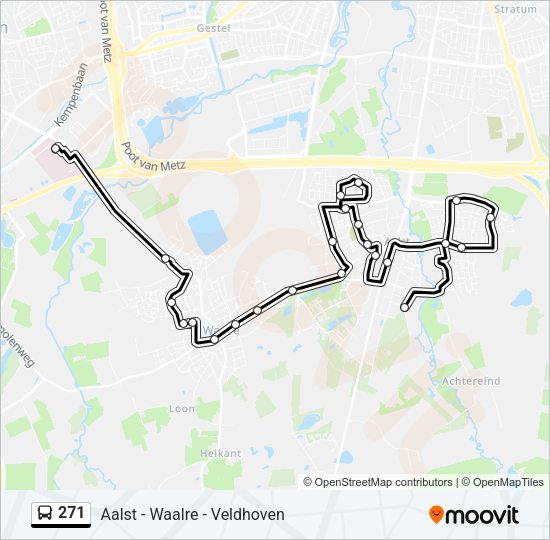 271 Bus Line Map