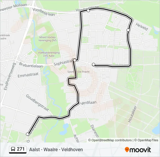 271 Bus Line Map