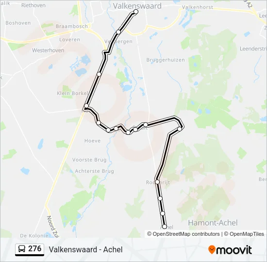 276 Bus Line Map