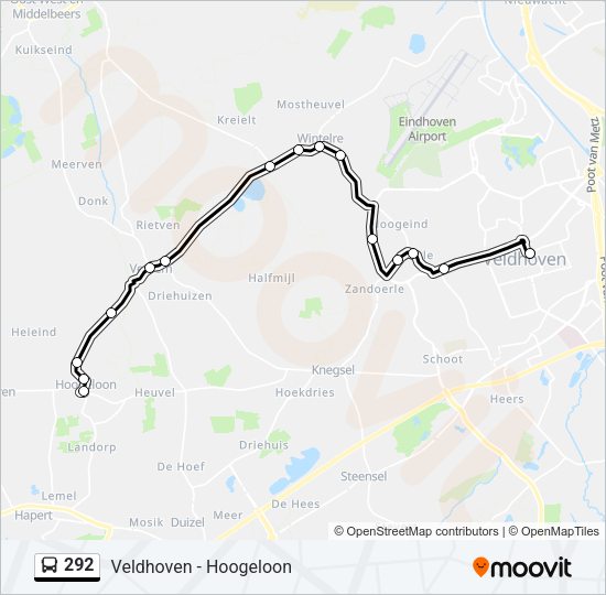 292 Bus Line Map