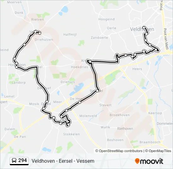 294 Bus Line Map