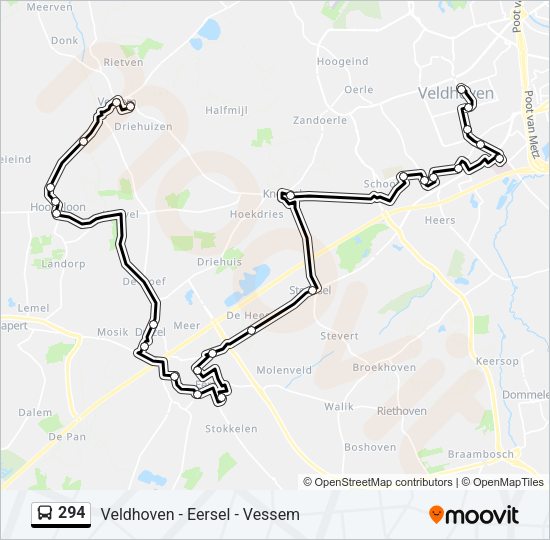 294 Bus Line Map