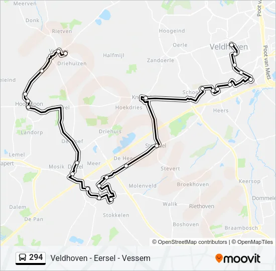 294 Bus Line Map