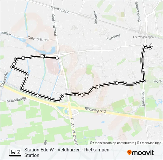 2 Bus Line Map