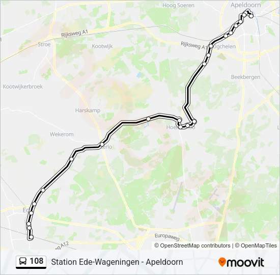 108 Bus Line Map