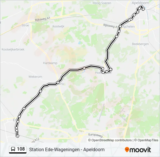 108 Bus Line Map