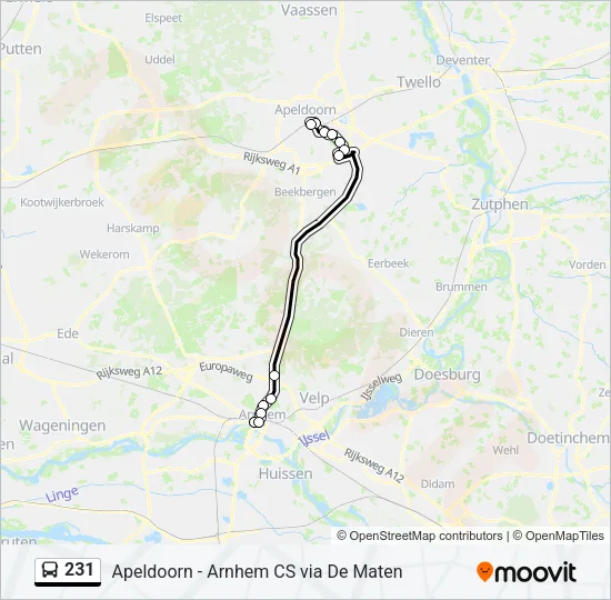 231 Bus Line Map