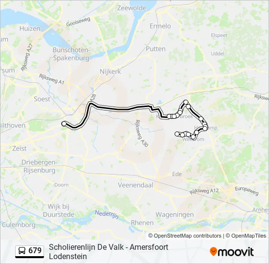 679 Bus Line Map