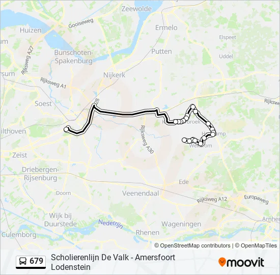 679 Bus Line Map