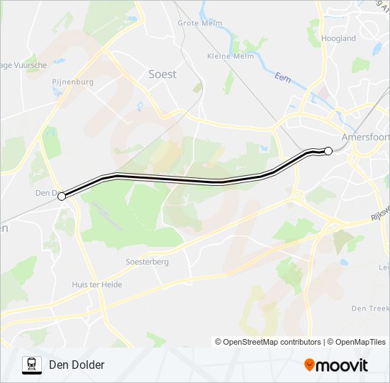 SNELBUS I.P.V. TREIN train Line Map