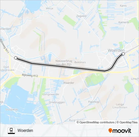 STOPBUS I.P.V. TREIN Train Line Map