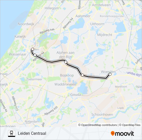 STOPBUS I.P.V. TREIN Train Line Map