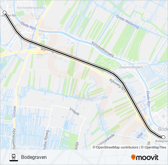 STOPBUS I.P.V. TREIN train Line Map