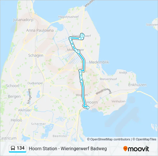 134  Line Map