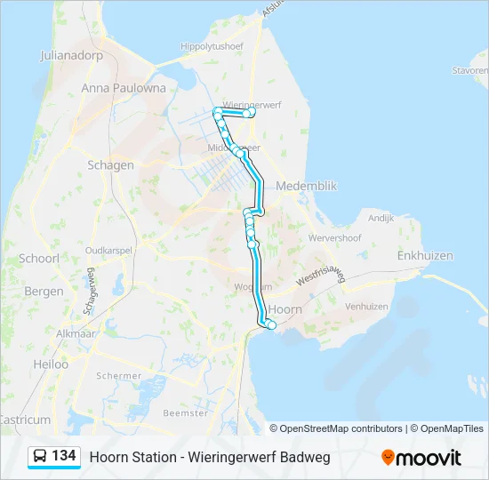 134  Line Map