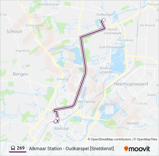 269 lijnkaart