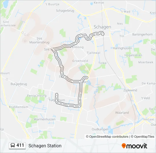 411  Line Map