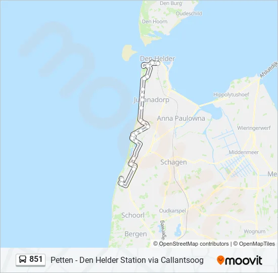 851  Line Map