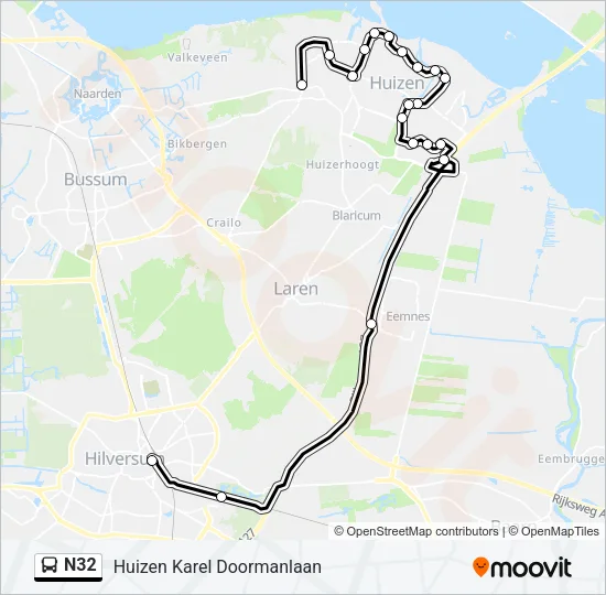 N32 Bus Line Map