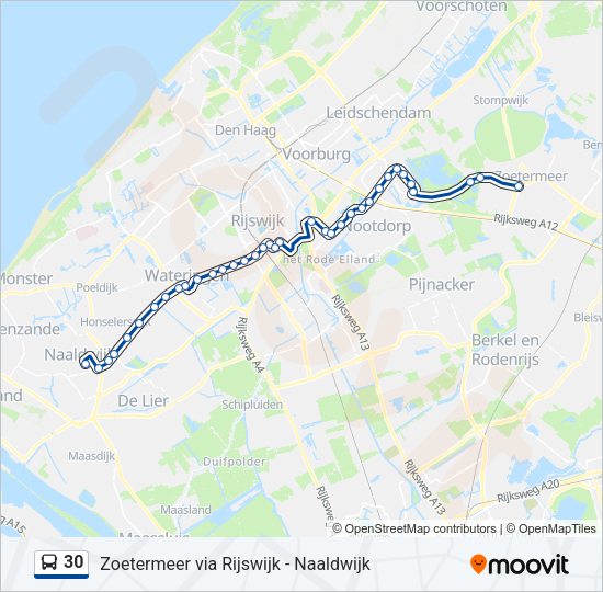 30 Bus Line Map