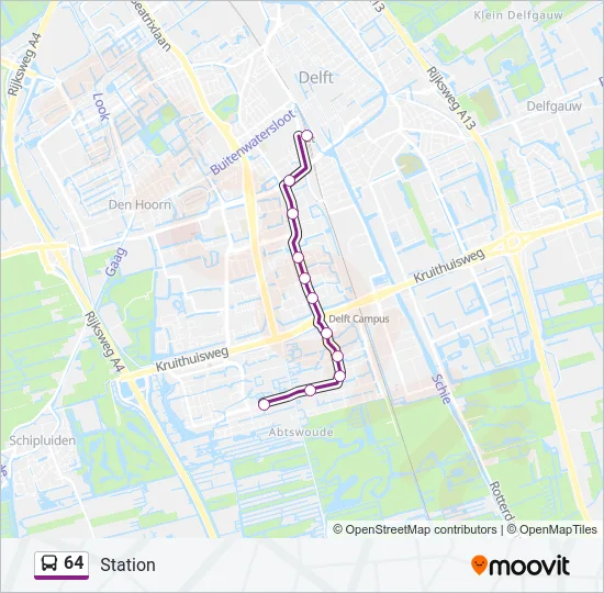 64 Bus Line Map
