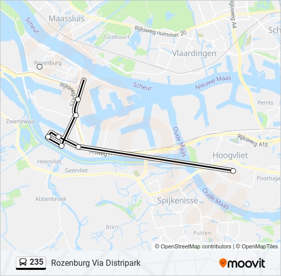 235 Bus Line Map
