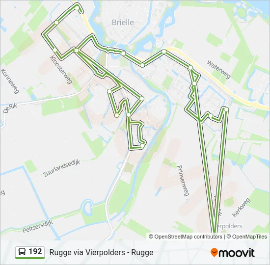 192 Bus Line Map