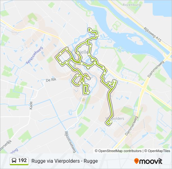 192 Bus Line Map