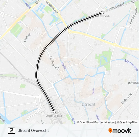 STOPBUS I.P.V. TREIN Train Line Map