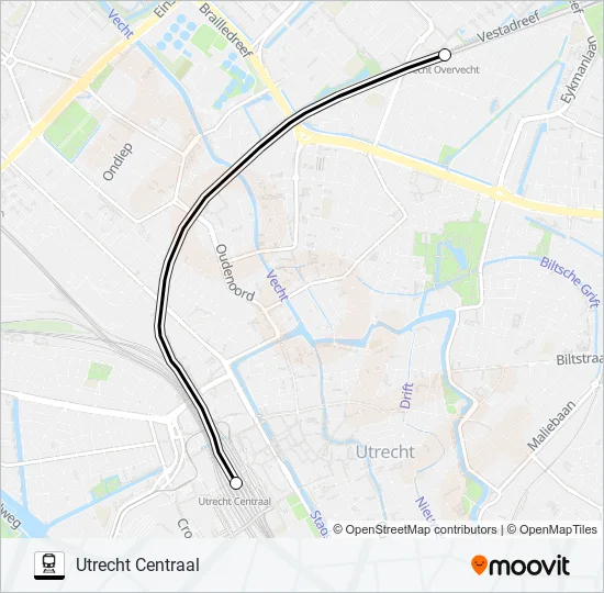 STOPBUS I.P.V. TREIN Train Line Map