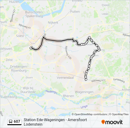 607 Bus Line Map