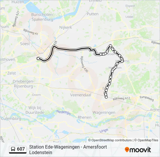 607 Bus Line Map
