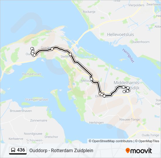 436 Bus Line Map