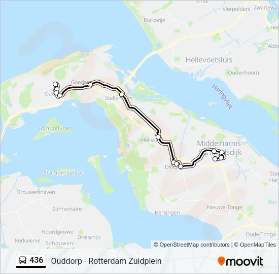 436 Bus Line Map