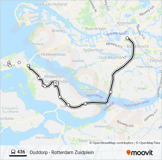 436 Bus Line Map