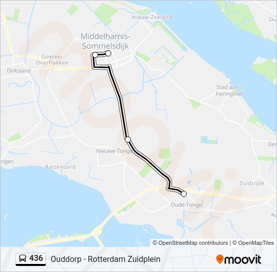 436 Bus Line Map